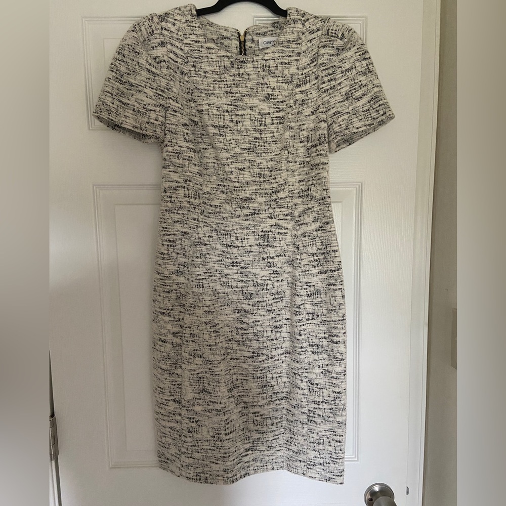 Black & White Calvin Klein Cocktail Dress